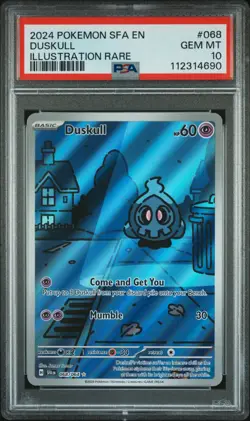 2024 Pokemon Shrouded Fable Duskull Illustration Rare 068/064 PSA 10 GEM MINT - Image 1