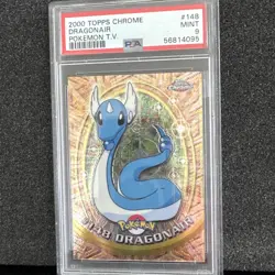 Dragonair #148 Topps Chrome Pokemon 2000 T.V. PSA 9 MINT - Image 1