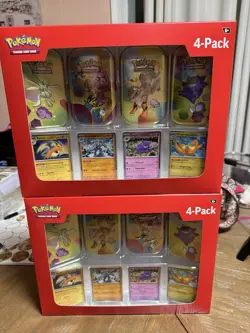 Pokemon TCG Scarlet & Violet 151 Mini Tin 4-Pack Lot Of 2 Sam’s Club Sealed - Image 1