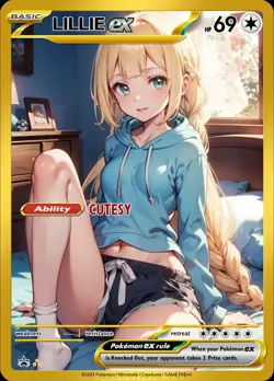 Dark Misty - Anime - Waifu - Pokemon - Trainer - DIY - Full Art - Sticker - Image 1