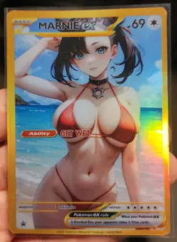 Marnie - Anime - Waifu - Pokemon - Trainer - DIY - Full Art - Sticker - Image 2