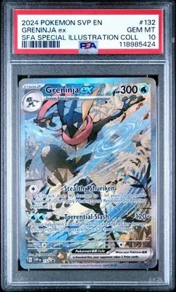2024 Pokemon Scarlet & Violet Greninja ex Promo 132 PSA 10 English SVP SFA GEM - Image 1