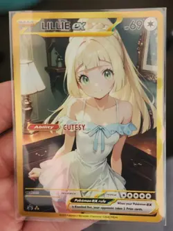 Lillie - Anime - Waifu - Pokemon - Trainer - DIY - Full Art - Sticker - Image 2