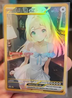 Lillie - Anime - Waifu - Pokemon - Trainer - DIY - Full Art - Sticker - Image 4