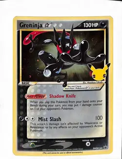 Pokemon TCG: Greninja Gold Star - SWSH144 - Sword & Shield Promo - LP/NM - Image 1