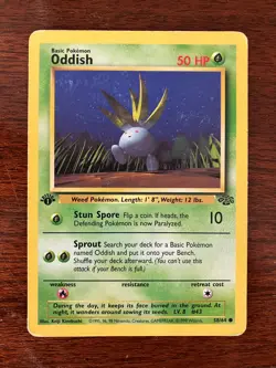 1st edition - Oddish - 58/64 - Jungle - Pokemon - Image 1