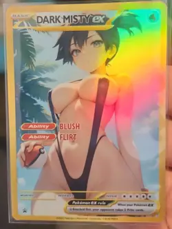 Dark Misty - Anime - Waifu - Pokemon - Trainer - DIY - Full Art - Sticker - Image 3