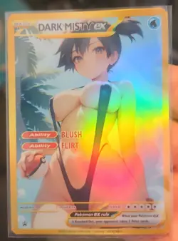 Dark Misty - Anime - Waifu - Pokemon - Trainer - DIY - Full Art - Sticker - Image 4