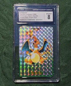 1996 POKEMON JAPANESE BANDAI CARDDASS #6 CHARIZARD RC ROOKIE PRISM HOLO CGC 8 - Image 1