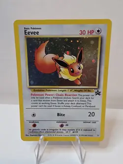 Eevee 11/53 Wotc Black Star Promo Holo Pokemon LP - Image 1