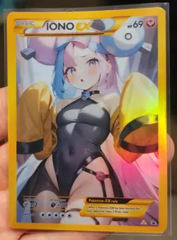 Iono - Anime - Waifu - Pokemon - Trainer - DIY - Full Art - Sticker - Image 2