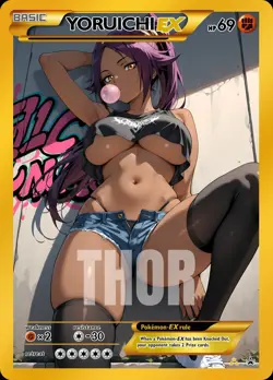 Yoruichi - Anime - Waifu - Pokemon - Trainer - DIY - Full Art - Sticker - Image 1