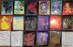 Pokemon TCG 65x Card Sleeves (Different Designs) Standard Size chosen randomly - Image 1