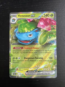 Venusaur ex 1/142 Stellar Crown Double Rare Holo Pokemon TCG NM - Image 1