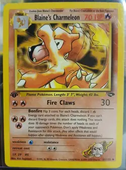 Pokemon TCG Blaine's Charmeleon Gym Challenge 31/132 1st Edition - Image 1
