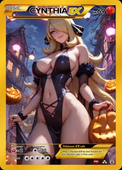 Cynthia - Anime - Waifu - Pokemon - Trainer - DIY - Full Art - Sticker - Image 1