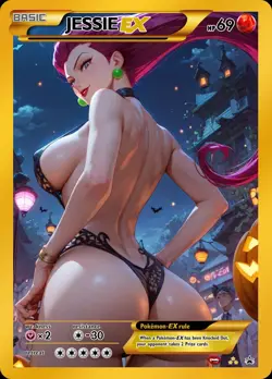 Jessie - Anime - Waifu - Pokemon - Trainer - DIY - Full Art - Sticker - Image 1