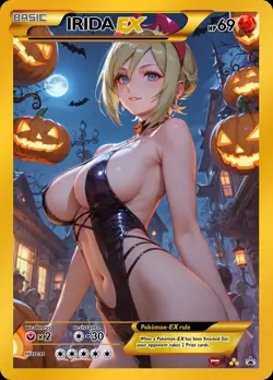 Irida - Anime - Waifu - Pokemon - Trainer - DIY - Full Art - Sticker - Image 1