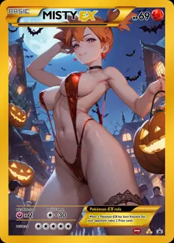 Misty - Anime - Waifu - Pokemon - Trainer - DIY - Full Art - Sticker - Image 1