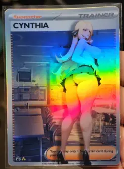 Cynthia - Anime - Waifu - Pokemon - Trainer - DIY - Full Art - Sticker - Image 2