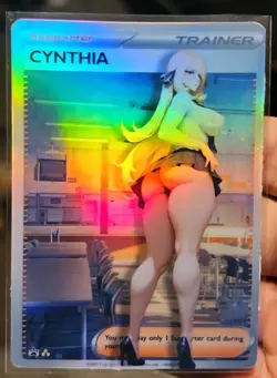 Cynthia - Anime - Waifu - Pokemon - Trainer - DIY - Full Art - Sticker - Image 3