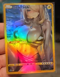 Cynthia - Anime - Waifu - Pokemon - Trainer - DIY - Full Art - Sticker - Image 3