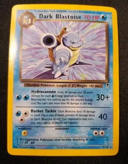 Dark Blastoise 4/110 Legendary Collection Regular HP Pokemon TCG Card See Pics - Image 1