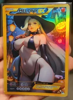Melony - Anime - Waifu - Pokemon - Trainer - DIY - Full Art - Sticker - Image 3