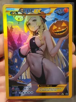 Lillie - Anime - Waifu - Pokemon - Trainer - DIY - Full Art - Sticker - Image 2