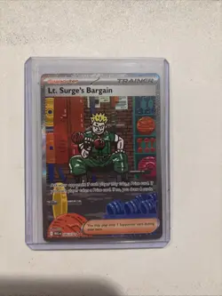 185/132 LT. Surge's Bargain Rare Pokemon TCG Card Gym Challenge NM - Image 1