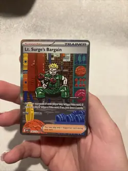 185/132 LT. Surge's Bargain Rare Pokemon TCG Card Gym Challenge NM - Image 3