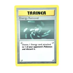 Energy Removal 92/102 Shadowless Edition Base Set Pokemon Card - Image 1