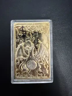 1999 Burger King Limited Edition Pokemon Trading Card 23K Gold Plated Charizard - Image 1