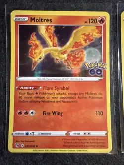 Zapdos Moltres Articuno - Pokemon Go - LEGENDARY BIRDS - HOLO - 3 Card Set - NM - Image 2