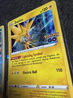 Zapdos Moltres Articuno - Pokemon Go - LEGENDARY BIRDS - HOLO - 3 Card Set - NM - Image 5