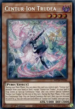 Yugioh Dueling Mirrors: Centur-Ion Trudea Prismatic Secret Rare MP24-EN144 NM - Image 1