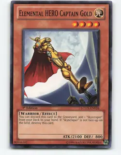 Elemental HERO Captain Gold #LCGX-EN026 1st Edition Yugioh Card - Image 1