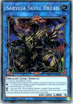 Saryuja Skull Dread - MP18-EN202 - Secret Rare 1st Edition Yugioh - Image 1