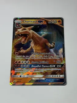 Charizard GX SM195 - Sun & Moon Black Star Promo Holo Pokemon Card TCG NM - Image 1