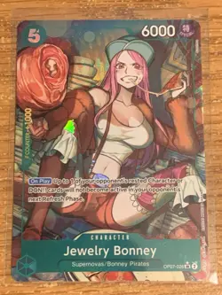 Jewelry Bonney OP07-026 Alt Art 500 Years in the Future One Piece Card Game - Image 1