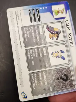 2003 Pokemon - Lady Astrid 129-8002 Pokemon Battle E-Reader Card - Image 3