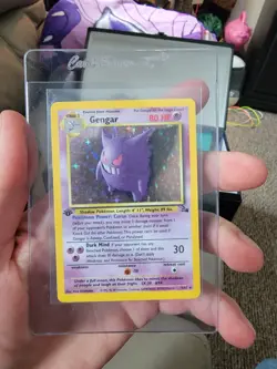 Pokemon TCG Gengar 1st Edition Holo Fossil Card 5/62 LP-NM - Image 1