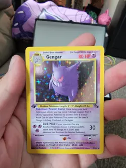 Pokemon TCG Gengar 1st Edition Holo Fossil Card 5/62 LP-NM - Image 3