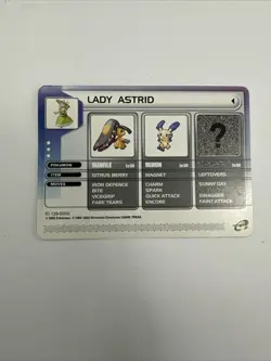 Pokemon, Lady Astrid, Battle E-Reader Card, 2003 Ruby Sapphire, LP/Mint - Image 1