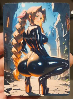 Aerith - Final Fantasy - Goddess - DIY - Full Art - Glossy - Photo Art Card - Image 1