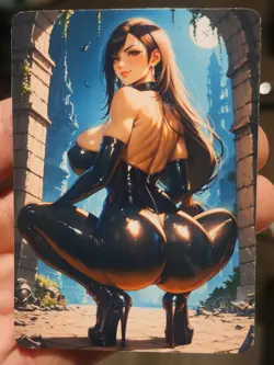 Tifa - Final Fantasy - Goddess - DIY - Full Art - Glossy - Photo Art Card - Image 1