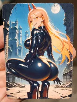 Power - Chainsaw Man - Waifu - Goddess - DIY - Full Art - Glossy - Photo Card - Image 1