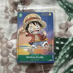 One Piece Card Game - Monkey D. Luffy Anime Expo 2023 Promo P-037 Sealed - Image 1