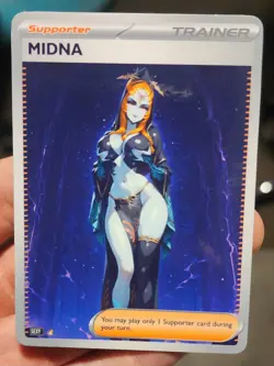 Midna - Pokemon - Waifu - Goddess - DIY - Full Art - Glossy - Trainer Card - Image 1