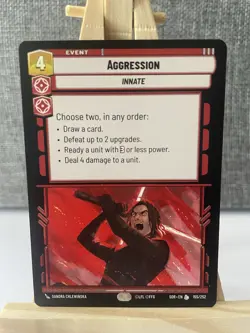 Star Wars Unlimited SOR Aggression Legendary Non Foil Card 155 - Image 1